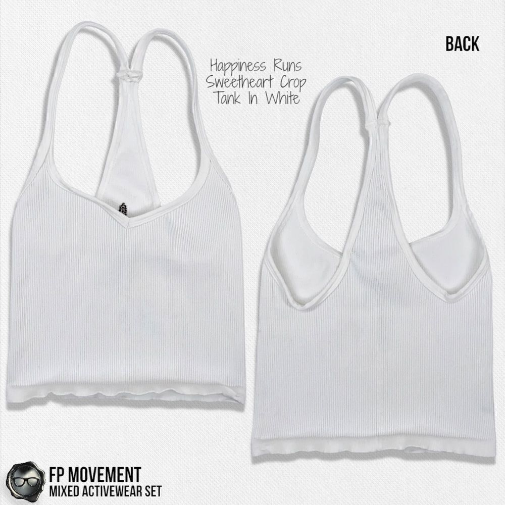 FP MOVEMENT ACTIVEWEAR SET: SWEETHEART CROP TANK + GOOD KARMA FLARE LEGGINGS - Picture 4 of 15